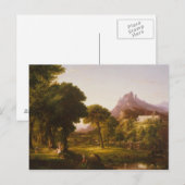 Thomas Cole - Traum von Arcadia Postkarte (Vorne/Hinten)