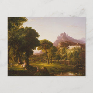 Thomas Cole - Traum von Arcadia Postkarte