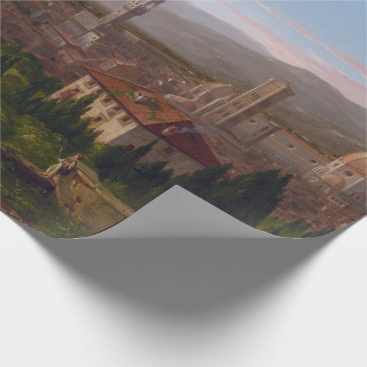 Thomas Cole View von Florenz Geschenkpapier (Ecke)