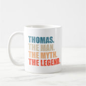 Thomas der Mensch Der Mythos der Legende Kaffeetasse (Links)