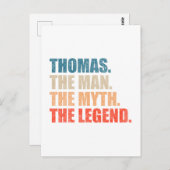Thomas der Mensch Der Mythos der Legende Postkarte (Vorne/Hinten)
