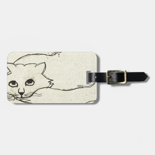 Thomas die Katze Gepäckanhänger (Vorderseite horizontal)