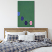 Thomas Downing - Green Square - Op Art Leinwanddruck (Insitu (Schlafzimmer))