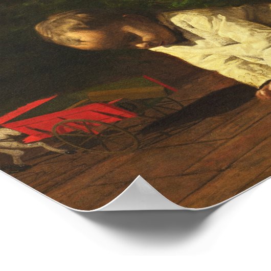 Thomas Eakins - Baby bei Play Poster (Ecke)