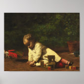 Thomas Eakins - Baby bei Play Poster (Vorne)