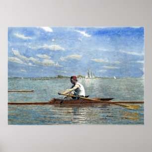 Thomas Eakins John Biglin in einem Single Poster