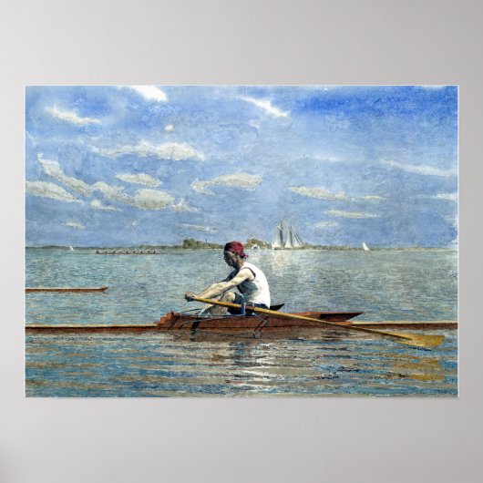 Thomas Eakins John Biglin in einem Single Poster (Vorne)