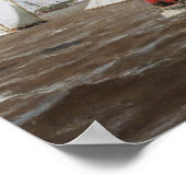 Thomas Eakins - Sailboats Racing auf dem Delaware Poster (Ecke)