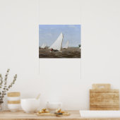 Thomas Eakins - Sailboats Racing auf dem Delaware Poster (Küche)