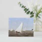 Thomas Eakins - Sailboats Racing auf dem Delaware Postkarte (Stehend Vorderseite)