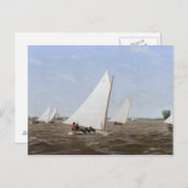 Thomas Eakins - Sailboats Racing auf dem Delaware Postkarte (Vorne/Hinten)