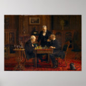 Thomas Eakins Schachspieler Poster (Vorne)
