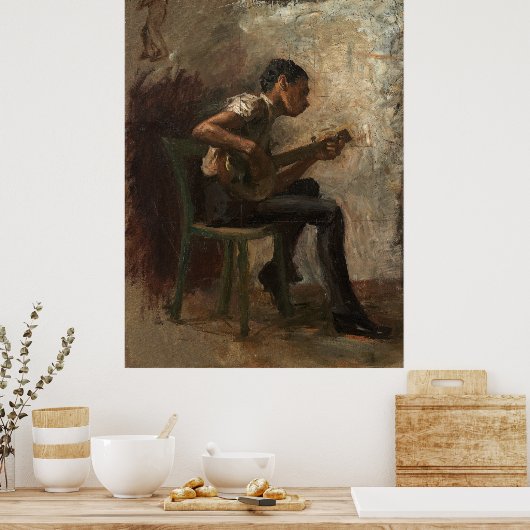 Thomas Eakins - The Banjo Player 1877 Poster (Küche)
