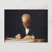 Thomas Eakins - The Writing Master (Benjamin Eakin Postkarte (Vorderseite)