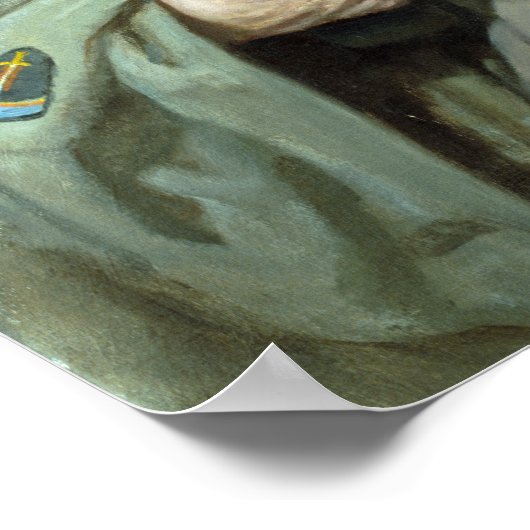 Thomas Edgar Stephens Dwight D. Eisenhower Poster (Ecke)