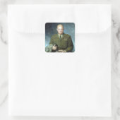 Thomas Edgar Stephens Dwight D. Eisenhower Quadratischer Aufkleber (Tasche)