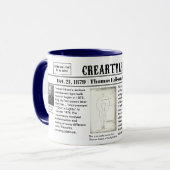 Thomas Edison 1879 Tasse (Vorderseite Links)