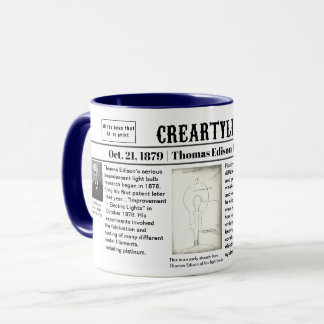 Thomas Edison 1879 Tasse
