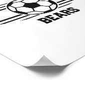 Thomas Edison Bears Fußballrechnung 2025  Poster (Ecke)