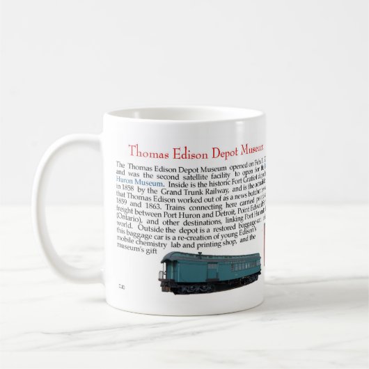 Thomas Edison Depot Museum Tasse (Links)