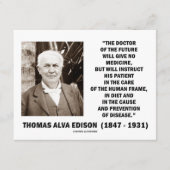 Thomas Edison Doctor of Future Give No Medicine (Vorderseite)