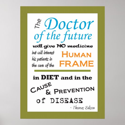 Thomas Edison Doctor of Future Poster (Vorne)