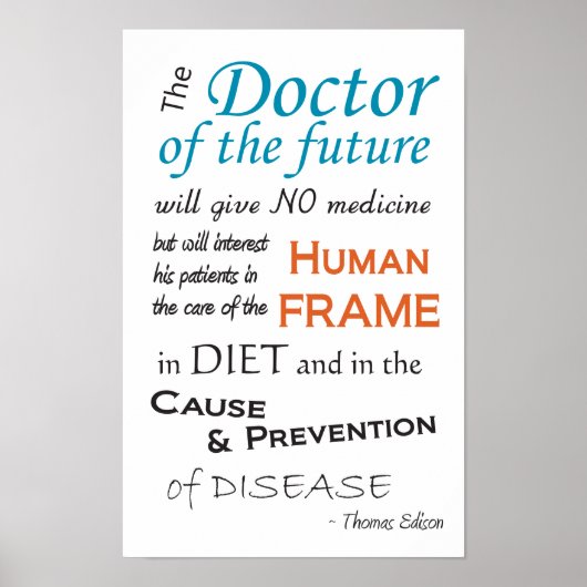 Thomas Edison Doctor of Future Poster (Vorne)