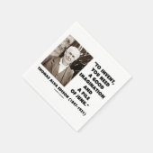 Thomas Edison erfindet Fantasie-Pile von Junk Serviette (Ecke)