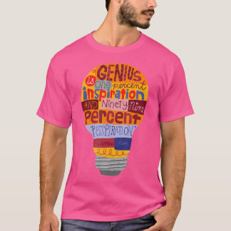 Thomas Edison Genius Lightbulb It's Lit T-Shirt