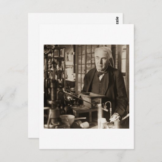 Thomas Edison in Seinem Labrador Stereoview Postkarte (Vorne/Hinten)