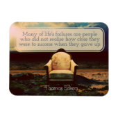 Thomas Edison Inspirational Zitat "Failures" Magnet (Horizontal)