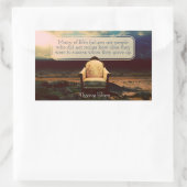 Thomas Edison Inspirational Zitat "Failures" Rechteckiger Aufkleber (Tasche)