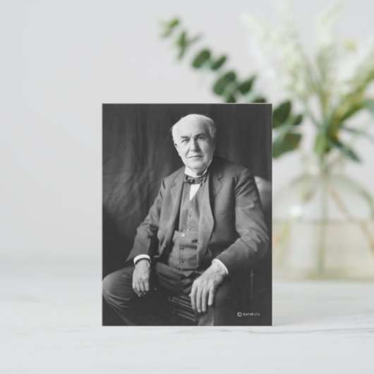 Thomas Edison Postkarte (Stehend Vorderseite)