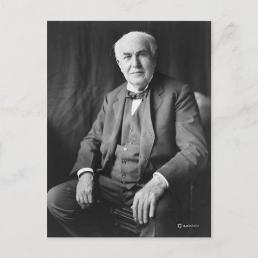 Thomas Edison Postkarte (Vorderseite)