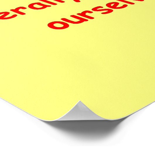 Thomas Edison quote Poster (Ecke)