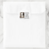Thomas Edison Restless Disease Progress Runder Aufkleber (Tasche)