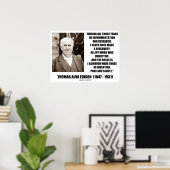 Thomas Edison Results Invention Pure Simple Quote Poster (Heimbüro)