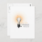 Thomas Edison T-Shirt Postkarte (Vorne/Hinten)