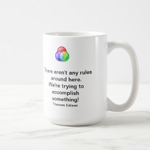 Thomas Edison Zitat Kaffeetasse