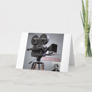 Thomas Edison Zitat "One More Time" Karte