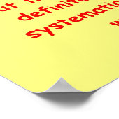 Thomas Edison Zitat Poster (Ecke)