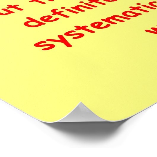 Thomas Edison Zitat Poster (Ecke)