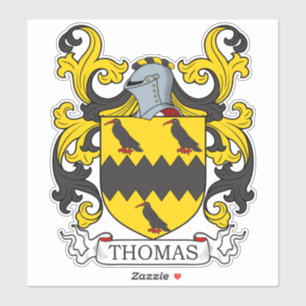 Thomas Familienwappen Aufkleber