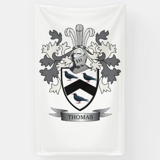 Thomas-Familienwappen Banner (Vertikal)