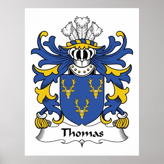Thomas Familienwappen Poster (Vorne)