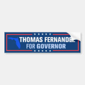Thomas Fernandez for Florida Governor Autoaufkleber (Vorne)