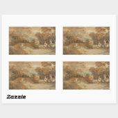 Thomas Gainsborough - Berglandschaft Rechteckiger Aufkleber (Blatt)