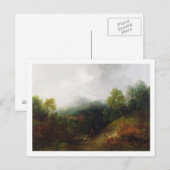 Thomas Gainsborough | Ein Bergtal mit Rusti Postkarte (Vorne/Hinten)