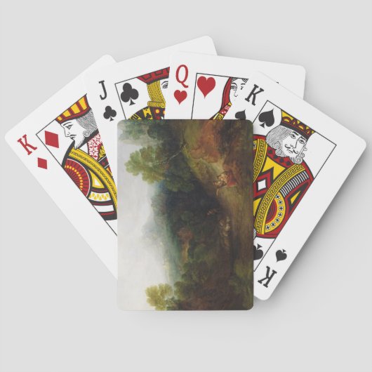 Thomas Gainsborough | Ein Bergtal mit Rusti Spielkarten (Rückseite)