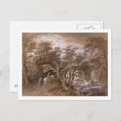 Thomas Gainsborough | Ein Waldbecken mit Felsen a Postkarte (Vorne/Hinten)